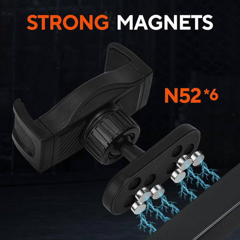 HOYXUN 360 Magnetic Phone Holder for Gym, Adjustable Strong Magnet Base Mount, Universal Magnetic Phone Mount