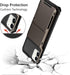 Vofolen Compatible with iPhone 12 Mini Case - 5G Wallet with 4-Card Slot, Anti-Scratch Dual Layer Hybrid TPU Bumper