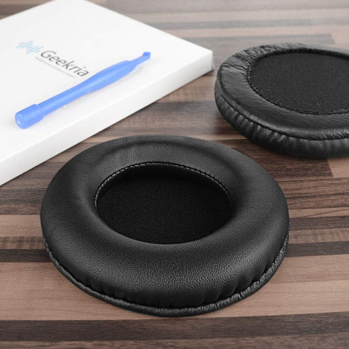 Geekria QuickFit Replacement Ear Pads for Sony MDR-CD250 Headphones - Black Ear Cushions