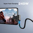 USB C 4 Extension Cable with Thunderbolt 4, 240W Charging, 40 Gbps Data Cable for Hub, Dock