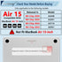 MecBevia 2026 M5 15 inch 2026 2025-2023 M5 A3448 M4 A3241 M3 A3114 M2 A2941, Compatible with MacBook Air Case, Keyboard