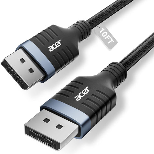 acer 8K DisplayPort Cable 10FT, DP 1.4 Cable Supports 8K@60Hz 4K@240Hz 144Hz,
