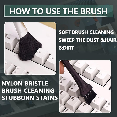 Keyboard Cleaner Kit, Computer Cleaning Kit, Mechanical Keyboard Cleaning Kit, Anti-Static Brush, Small Cleaning Brush,