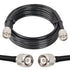 MOOKEERF TNC Male to TNC Male Coax Cable 10FT, 50 Ohm RG58