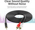 3.5mm to RCA Cable 10ft, 3.5mm TRS Male to 2RCA Male Stereo Y Splitter RCA Cord for Echo Dot, Smartphone, MP3, Tablet,