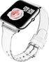 Compatible for Donerton Smartwatch Band, Glitter Clear Silicone Band Compatible for Donerton Smartwatch/FirYawee Smartwatch/Virmee VT3 / Popglory P22 Smartwatch/itouch air 3 and more