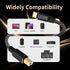 6N (1.64ft/0.5m) USB B to USB C Audio Cable, OFC Gold-Plated Braided Printer Cable, for Hi-Fi DAC, Amplifier, DJ