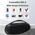 Portable Bluetooth 5.0 Speakers, RGB 360 Degree Surround Sound Loud Speaker, Long Battery Life, Outdoor Wireless (Black)