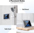 MoKo Waterproof Shower Tablet Holder, Wall Mount for iPad Up to 11", 360° Rotation with Touchable Anti-fog Screen, Clear
