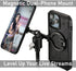 SHINEWEE 360 Stand,1/4" Dual Magnetic Ring Phone Mount - Foldable Rotation CNC Aluminum Screw,Cold Shoe Interface