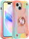 MARKILL Compatible with iPhone 15 Case 6.1 Inch with Built-in Kickstand, [Full Body