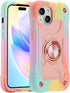 MARKILL Compatible with iPhone 15 Case 6.1 Inch with Built-in Kickstand, [Full Body