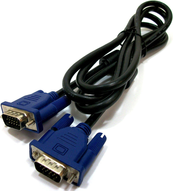 RetroArcade.us VGA Monitor Cable MM Male to Male Ends and Inline EMI ferrite