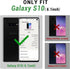 SUANPOT RFID Blocking Leather Wallet Case for Samsung Galaxy S10 6.1", Flip Folio Book Phone Case, Shockproof Cover
