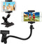 Universal Phone/Camera Holder with Flexible Gooseneck and Strong Clamp - for Mobile Photography, Vlogs, Videos, GPS,
