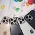 2 Pack Gold Camera Lens Cover Compatible with iPhone 12 Pro Max, 3D Glitter Bling Diamond Sticker Protector