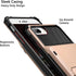 Vofolen Case for iPhone 8 Plus 7 Plus 6s Plus Wallet Card Holder, 4-Slot Pocket Scratch Resistant Dual Layer Cover