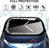YMHML Waterproof Blue Case for Apple Watch Series 8/7 45mm, Tempered Glass Screen Protector, Slim Bumper