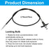 BokWin 27.5 Inch(70cm) Bulb-Lock Threaded Release Cable Mechanical Shutter Line Vibration-Free Black Camera Remote