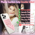 Silicone Suction Cup Phone Case Mount Double Sided, Phone Accessories Hands-Free Strong Grip Holder for Selfies and Videos, Silicon Phone Stand for iPhone and Android Green
