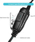 2-Pack Walkie Talkie Earpieces, 2.5mm/3.5mm 2-Pin Headset with PTT Mic for Motorola Radios