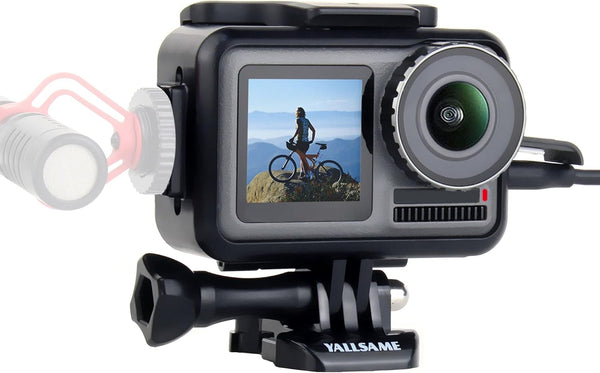 Frame Case for DJI Osmo Action Protective Skeleton Housing Kit with Cold Shoe Mount Photography Vlog Accessories for