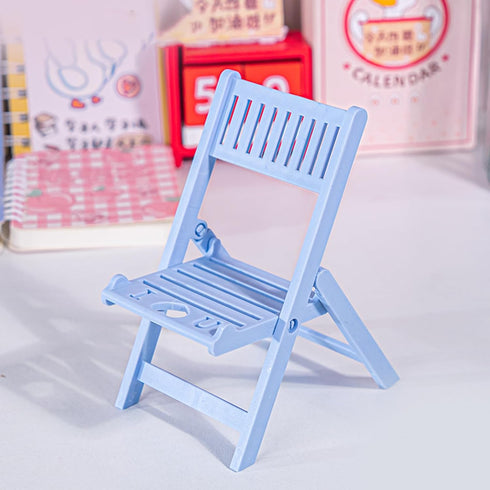 hejhncii Portable Chair-Shaped Phone Holder - Ideal for Travel & Desk Use