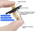 XMSJSIY D-type Speaker Box Terminal Binding Post Panel Mount 4mm Banana Plug Socket Connector for Amplifier Subwoofer
