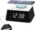 iTOMA Wireless Charging Alarm Clock Radio, Bluetooth Speaker, FM Radio, Dual Alarm, USB Charging, Night Light