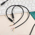 Jxiwfvl 4 3.5mm 3 1/8" PCS Male Plug Jack Connector Replacement Repair, Pole Jack Stereo Audio Cable for Scanner