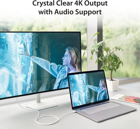 j5create USB-C to DisplayPort Cable, 4K@144Hz, 3.9ft, Type C to DP, Compatible with iPhone 15 Pro/Max, MacBook Pro/Air