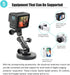 Aluminum Ball GoPro Handlebar Mount, 360 Rotation and Lock Any Direction, Shock-Resistant, Compatible with GoPro Hero