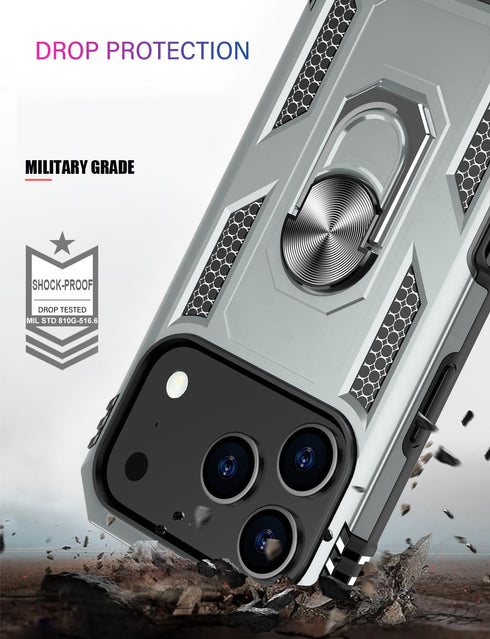 IKAZZ 17 6.9 Inch 16ft for iPhone Pro Max Case with Screen Protector,Military Grade Shockproof Heavy Duty Protective