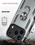 IKAZZ 17 6.9 Inch 16ft for iPhone Pro Max Case with Screen Protector,Military Grade Shockproof Heavy Duty Protective