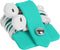 Cord Organizer Earbuds Holder - Earphone Wrap Winder for Headset, Headphone, Cable Management (Blue)