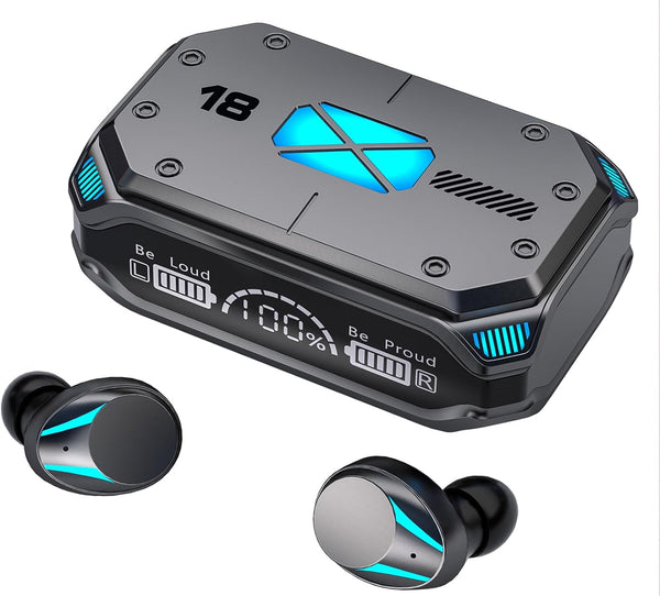 True Wireless Earbuds Model 33, 2024 Bluetooth 5.3 Headphones, Waterproof Touch Control, Built-in Mic, IP7 Earphones