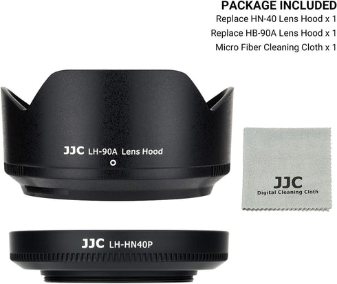 (1+1) Screw on + Bayonet Lens Hood Shade for Nikon Z30 Z50 Z fc Dual Lens Kit (Nikkor Z DX)