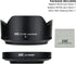 (1+1) Screw on + Bayonet Lens Hood Shade for Nikon Z30 Z50 Z fc Dual Lens Kit (Nikkor Z DX)