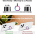 Transparent Clear Phone Ring Grips Holder, Finger Ring Stand for Cell Phone Tablet Case Accessories, Round (1PCS