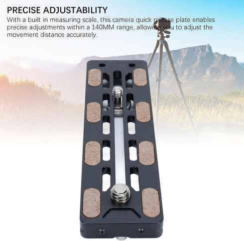 Akozon 1/4in 3/8in Camera Plate Aluminum Alloy Baseplate Screw for DSLR Mirrorless Action Compact Tripod Mount