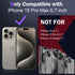 DEERLAMN Military Grade Shockproof Protective Cover for iPhone 15 Pro Max with Slide Camera Cover + Screen Protector
