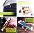 Cell Phone Wallet for Back of Phone, Stick On Credit Card ID Holder with RFID Protection, White Marble