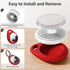 Airtag Holder, Air Tag Case with 2 Keychains, Waterproof TPU Shell Protective Case for GPS Item Finder Tracker, Red
