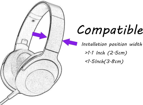 Headsets, REEYEAR Cute Cat Ears Fits HypreX Cloud/Stinger/Cloud Flight Universal Fit Lovely Kitty Adjustable Attachment