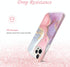 JIAXIUFEN Gold Sparkle Glitter Case, Compatible with iPhone 12 and 12 Pro, Slim Shockproof TPU Soft Rubber Cover, Pink
