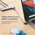 UseBean 0.6FT Right Angle USB C Extension Cable 2-Pack, 20Gbps, 4K Video, Compatible with iPhone 15 Pro Max, M3 MacBook.