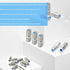 F81 Coaxial Cable Connector, 3GHz F-Type RG6 Cable Extension Adapter, Pack of 5, Silver