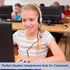 Yunsailing 30 Pack Class Set Headphones for Kids, On Ear Bulk Classroom Headsets with 3.5 mm Jack for Children, Boys,