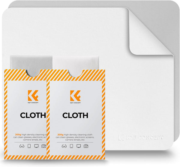 K&F CONCEPT 2 Pack Lens Cleaning Cloth | Microfiber Cleaning Cloth |
