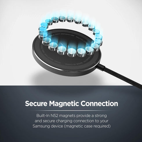 GALVANOX 2-Pack S26 S25 S24, 6Ft Magnetic Wireless Charger for Samsung Ultra, Galaxy Compatible with MagSafe, Charging
